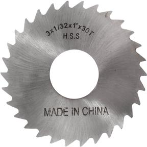 HSS Slitting Saws - 3" x 1/32" x 1" 30T