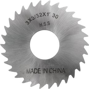 HSS Slitting Saws - 3" x 3/32" x 1" 30T