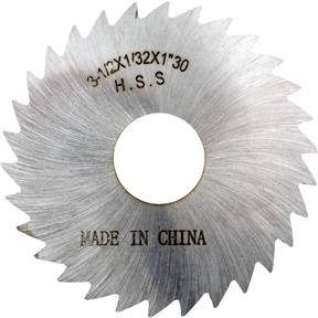 HSS Slitting Saws - 3-1/2" x 1/32" x 1" 30T