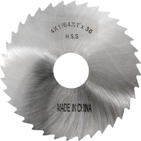 HSS Slitting Saws - 4" x 1/64" x 1" 36T