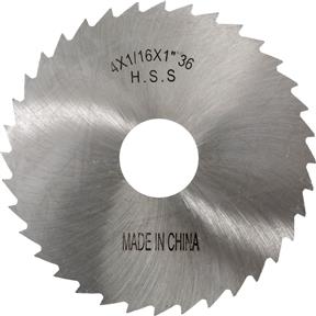 HSS Slitting Saws - 4" x 1/16" x 1" 36T