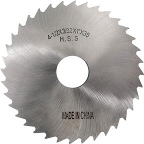 HSS Slitting Saws - 4-1/2" x 3/32" x 1" 36T