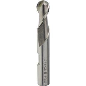 Ball End Mills For Aluminum - 3/8" Dia., 3/4" Flute