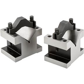 90° V-Blocks w/ Clamp Set - 3" x 3" x 4"