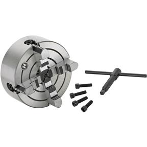 6" 4-Jaw Plain Back Independent Chuck