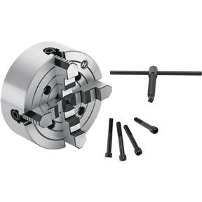 8" 4-Jaw Plain Back Independent Chuck