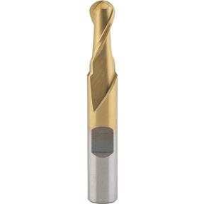 TiN Coated Ball End Mills - 5/16" Dia.