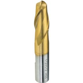 TiN Coated Ball End Mills - 1/2" Dia.