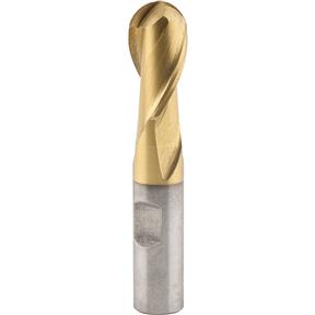 TiN Coated Ball End Mills - 9/16" Dia.