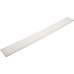High Density White Polyethelene - 3/8" x 4" W x 36" L