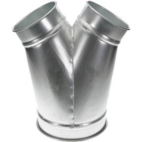 9" to 2 x 6" Industrial Dust Collection Y-Branch