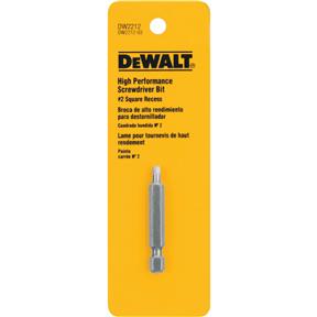 DW2212 #2 Square Recess 2" Power Bit