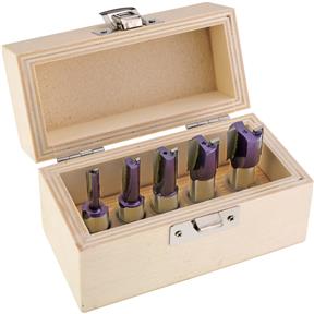 Deluxe Straight Bit 5 pc. Set, 1/2" Shank