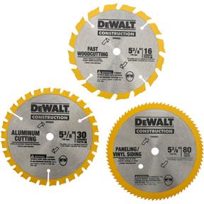 DW9059C5 5-3/8" x 10mm 24t, 30t & 78t Combo pk. Blade
