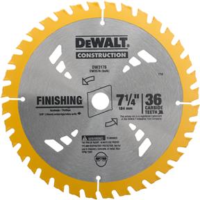DW3176 7-1/4" x 5/8" 36t ATB .060 Finish Blade