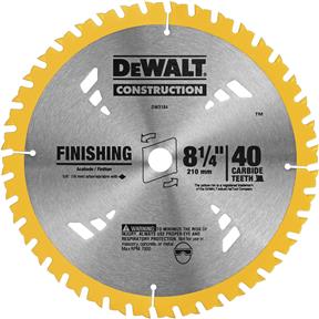 DW3184 8-1/2" x 5/8" 40t ATB .090 Finish Blade