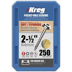 2-1/2" #8 Coarse, Washer-Head, 250 pc.