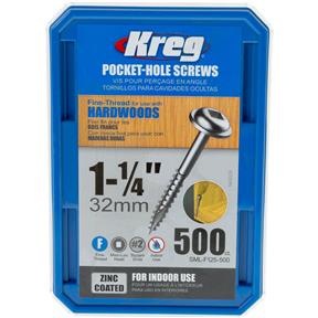 1-1/4" #7 Fine, Washer-Head Screw 500 pc. Kit