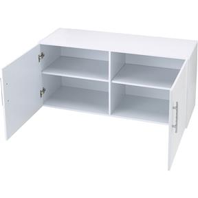 Double Cabinet-Upper - White 48"W x 18"D x 22"H