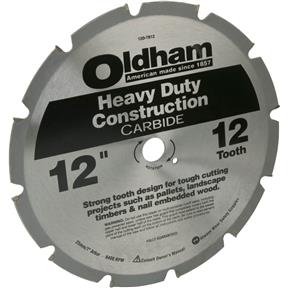 12" x 1" 12t Heavy-Duty Construction Blade