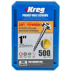#8 x 1" Coarse Washer-Head Screws, 500 pc.