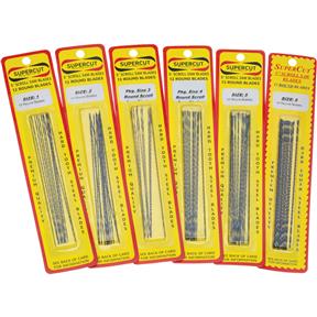 Spiral Scroll Saw Blades 01, 02, 03, 04, 05 & 06
