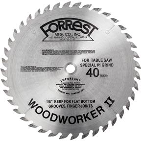 10" x 5/8" 40t #1 Grind .125 Square Cut Blade