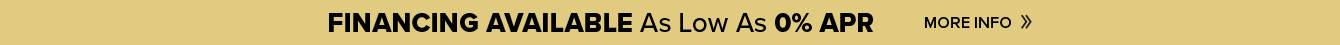 Financing Available as low as 0 percent APR