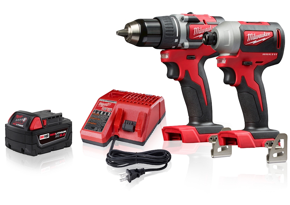 Milwaukee Driver Bundle Brushless Impact Driver Compact Brushless Drill Driver