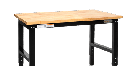 one workbench on a solid color background