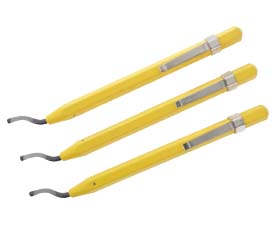 three hand deburring tools