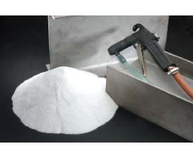a pile of sandblasting media