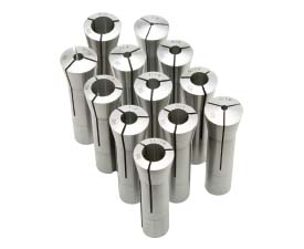 a set of 12 collets