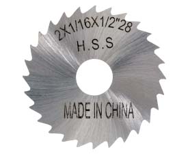 a slitting saw for use with mills
