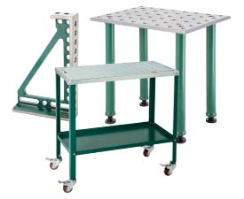 a welding cart, a welding table, and a welding table fixture