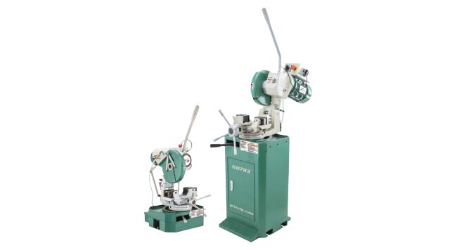 two grizzly cold cut saws