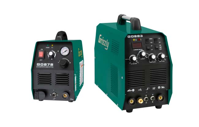 two different grizzly welders