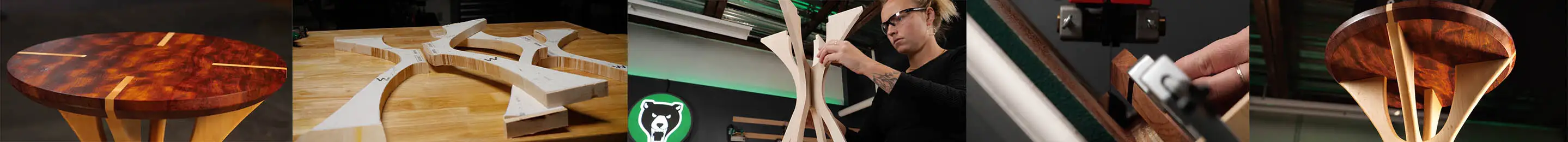 Scenes from our cross-lap side table build video