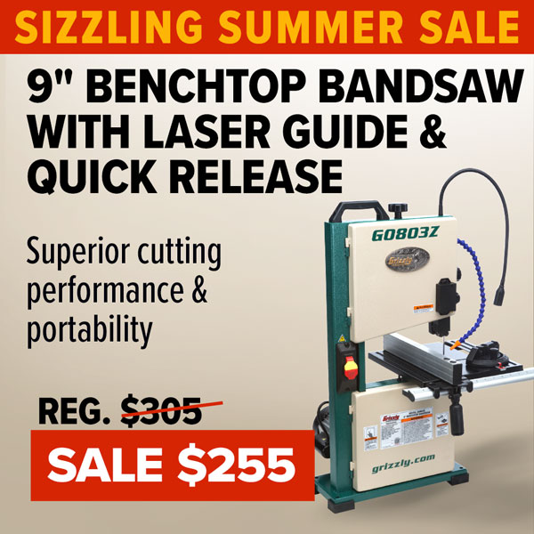 g0803z benchtop bandsaw on sale