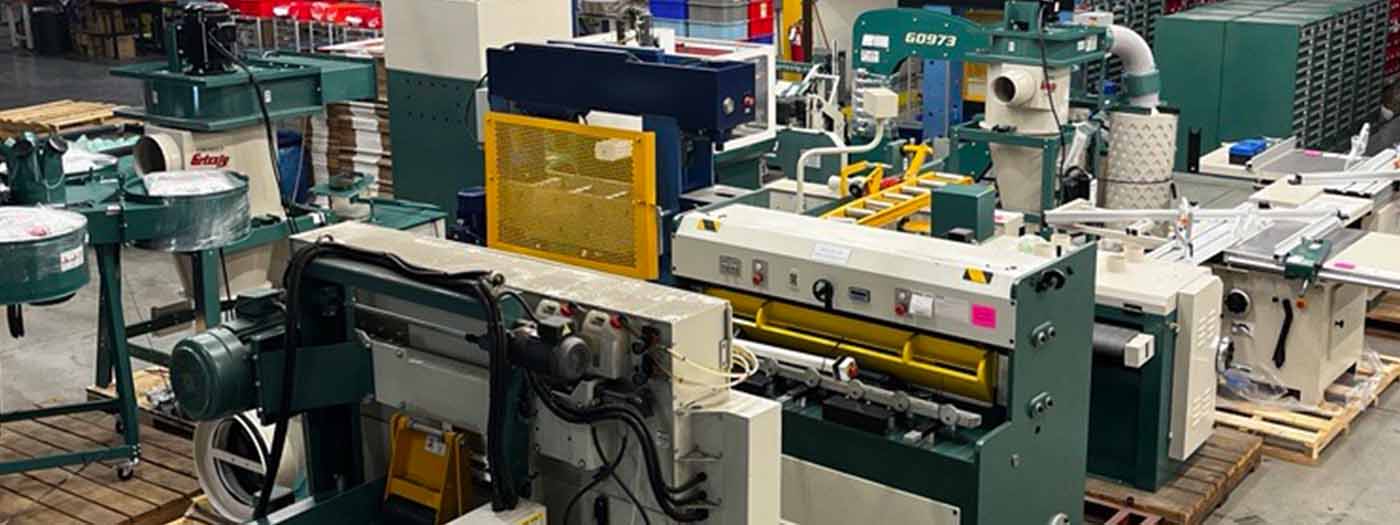 A photo of scratch and dent machines that will be available at the 2024 tent sale