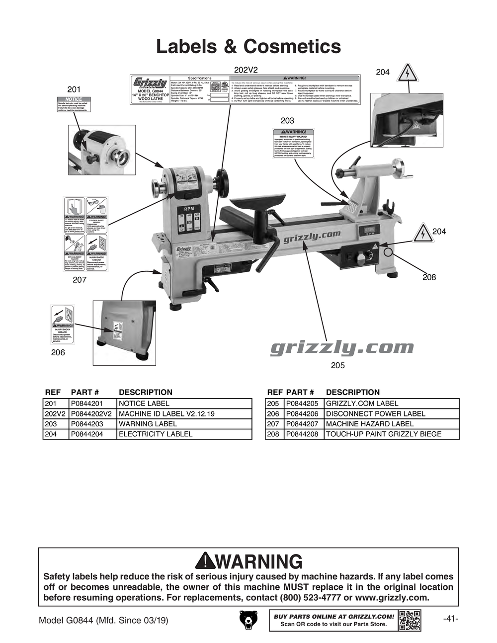 Parts for 14