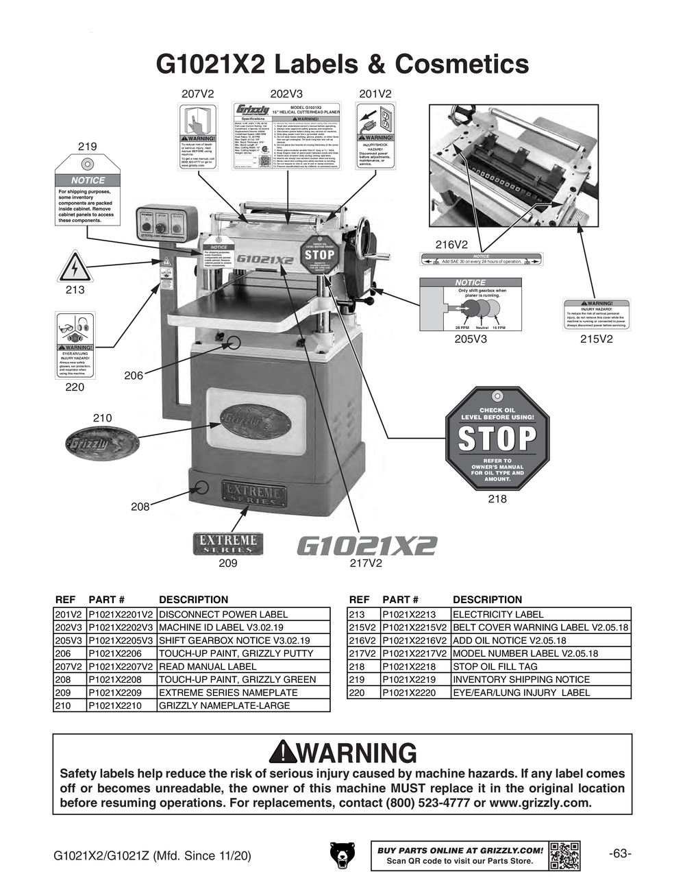 Parts for 15