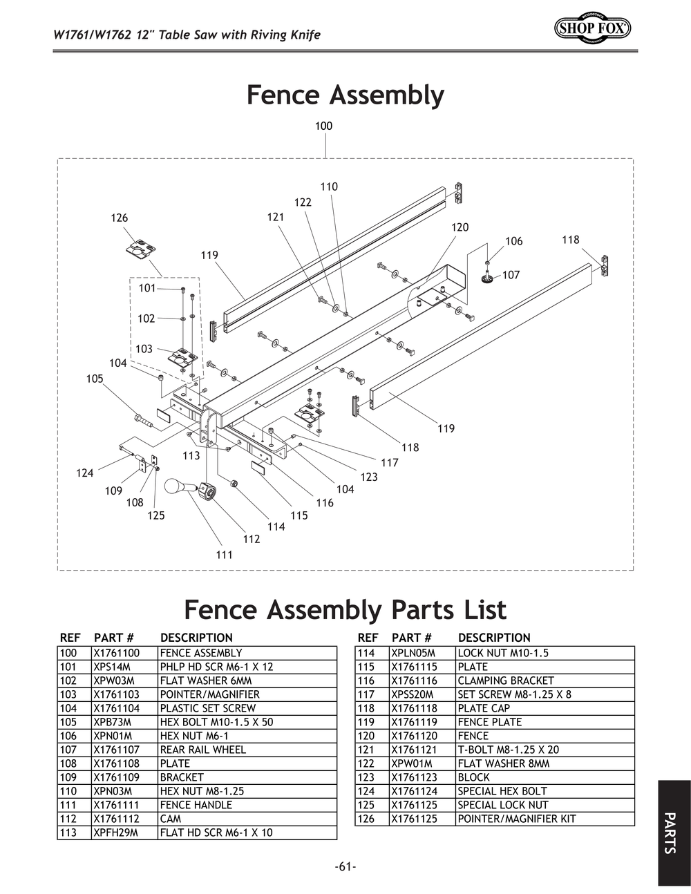 Parts for 12
