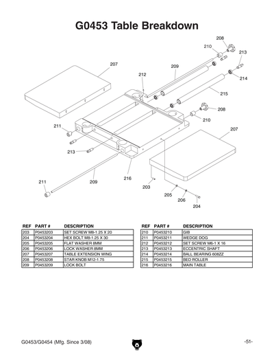 Part Diagram for G0453