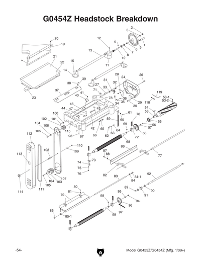 Part Diagram for G0454Z