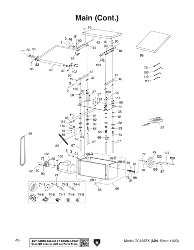 Part Diagram for G0458ZX