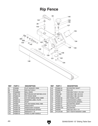 Part Diagram for G0460