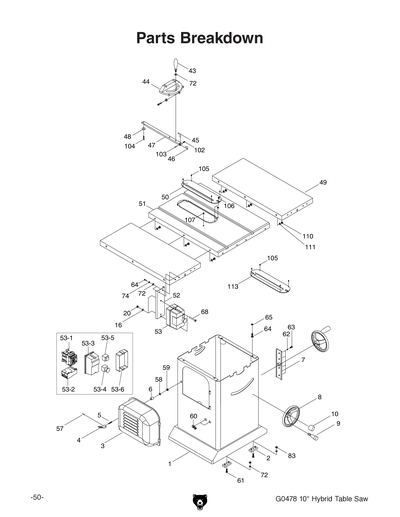Part Diagram for G0478