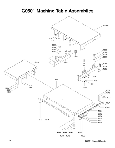 Part Diagram for G0501