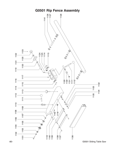 Part Diagram for G0501